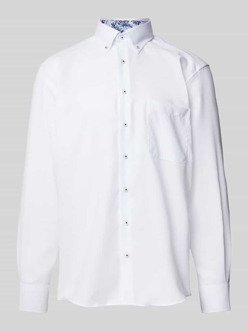 Eterna Comfort fit zakelijk overhemd met button-downkraag