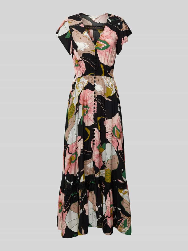Apricot Maxi-jurk met all-over bloemenprint