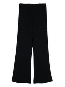 Issey Miyake Hatching plissé trousers - Zwart