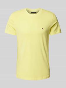 Tommy Hilfiger Slim fit T-shirt met logostitching, model 'GARMENT'