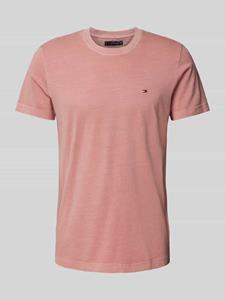 Tommy Hilfiger Slim fit T-shirt met logostitching, model 'GARMENT'