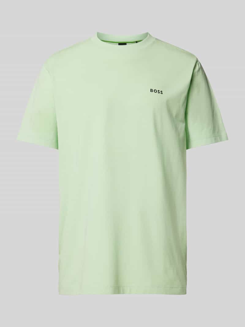 BOSS Green T-shirt met labeldetail
