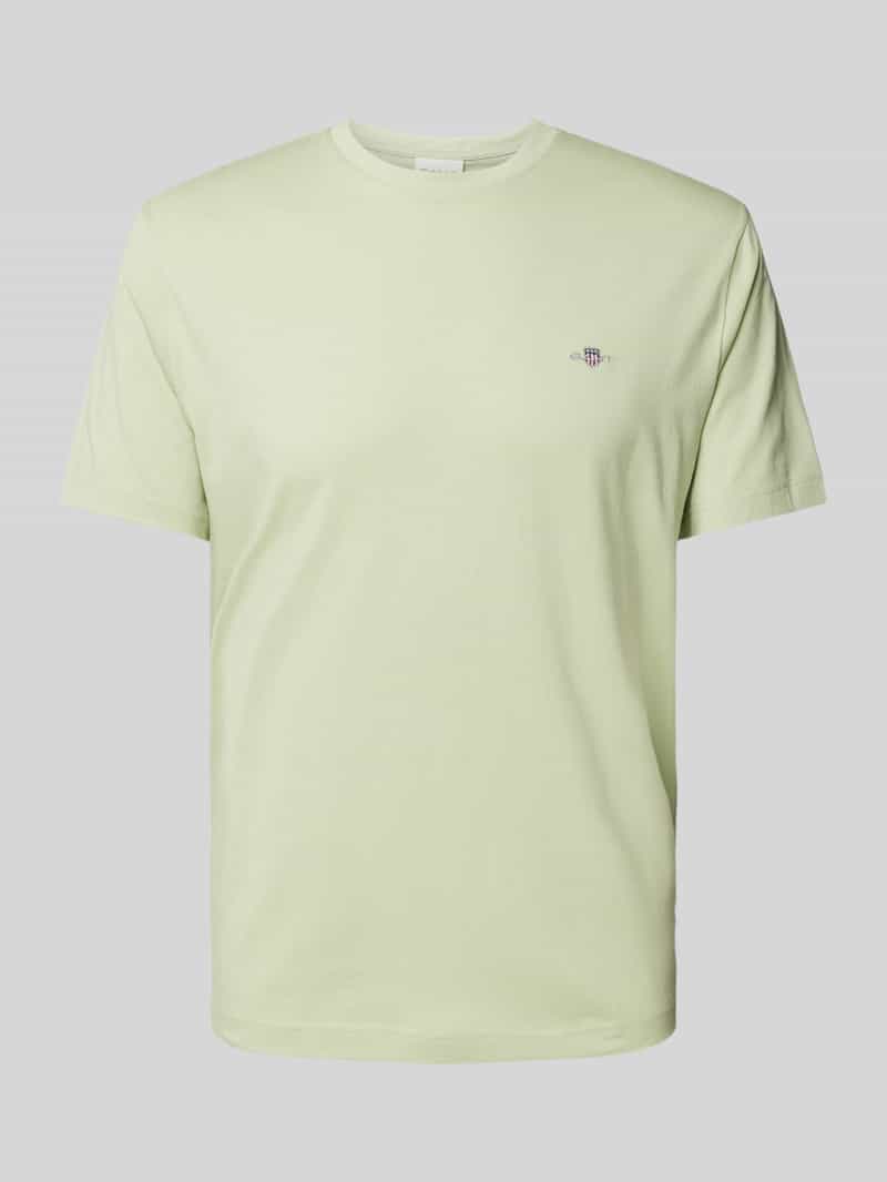 Gant Regular fit T-shirt in gemêleerde look