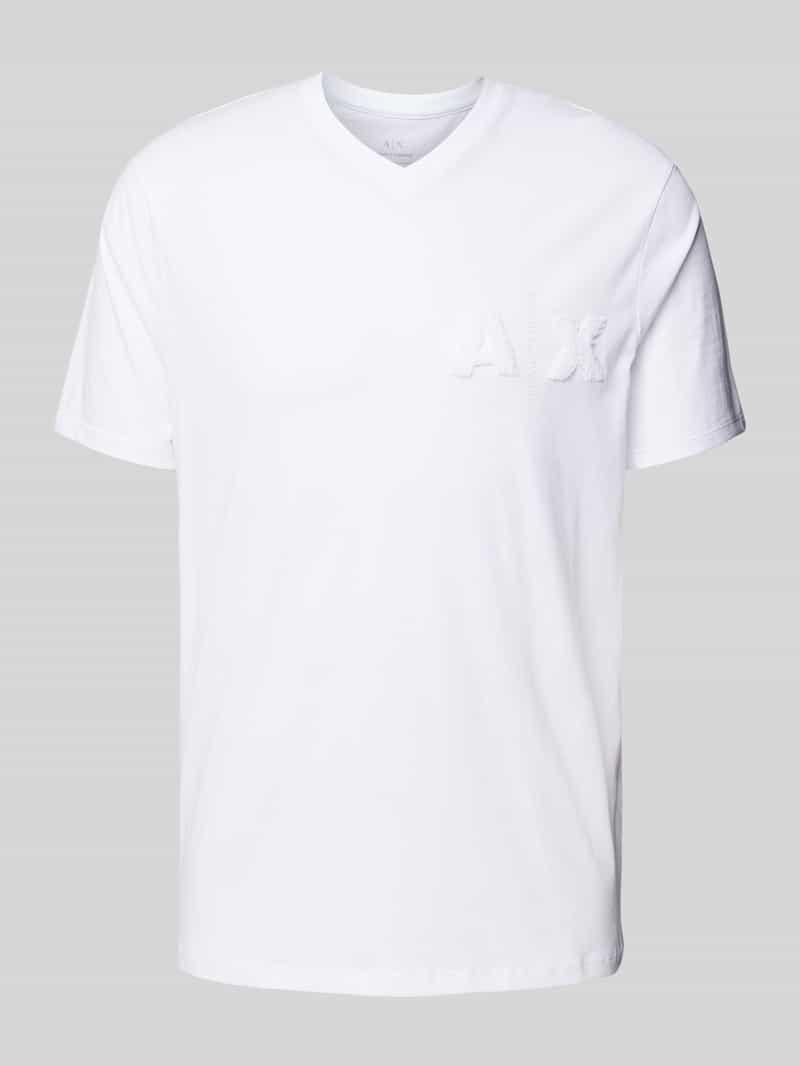 Armani Exchange T-shirt met labelbadges