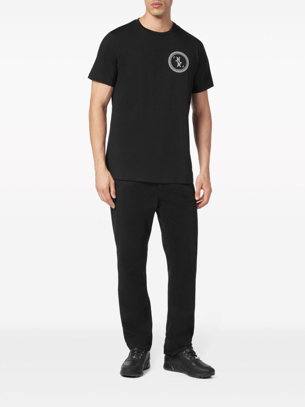 Billionaire T-shirt met logoprint - Zwart