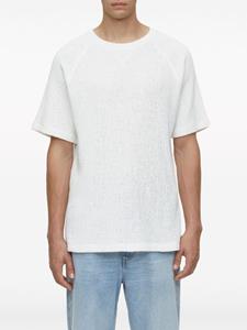 Closed bouclé cotton-blend T-shirt - Wit