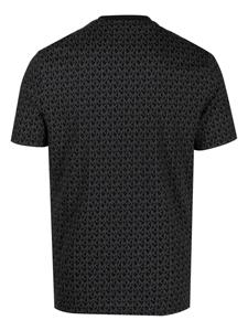 Michael Kors T-shirt met monogram en jacquard - Zwart