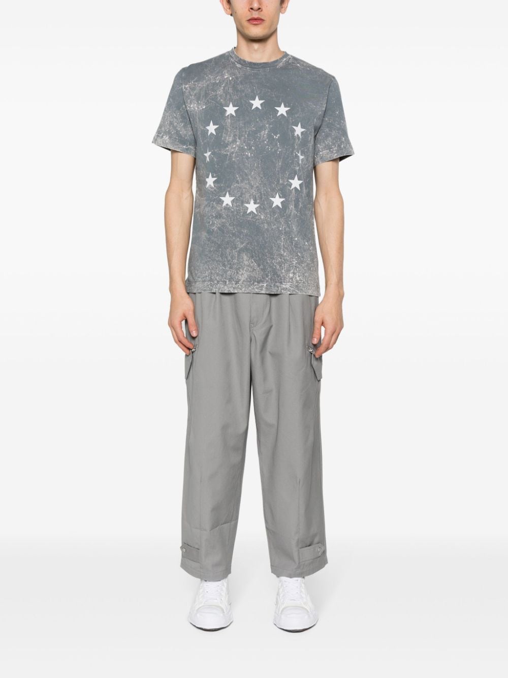 Etudes T-shirt met sterrenprint - Grijs