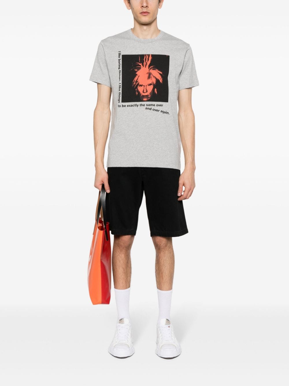 Comme Des Garçons Shirt x Andy Warhol katoenen T-shirt - Grijs