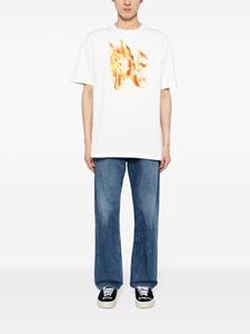 Palm Angels T-shirt met monogramprint - Wit