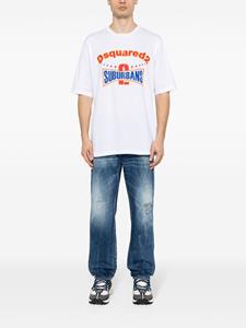 Dsquared2 T-shirt met print - Wit