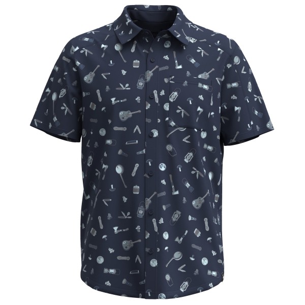 SmartWool  Everyday Short Sleeve Button Down - Overhemd, blauw