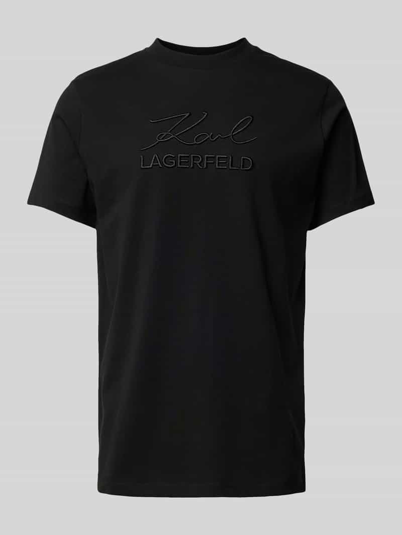 Karl Lagerfeld T-shirt met labelopschrift