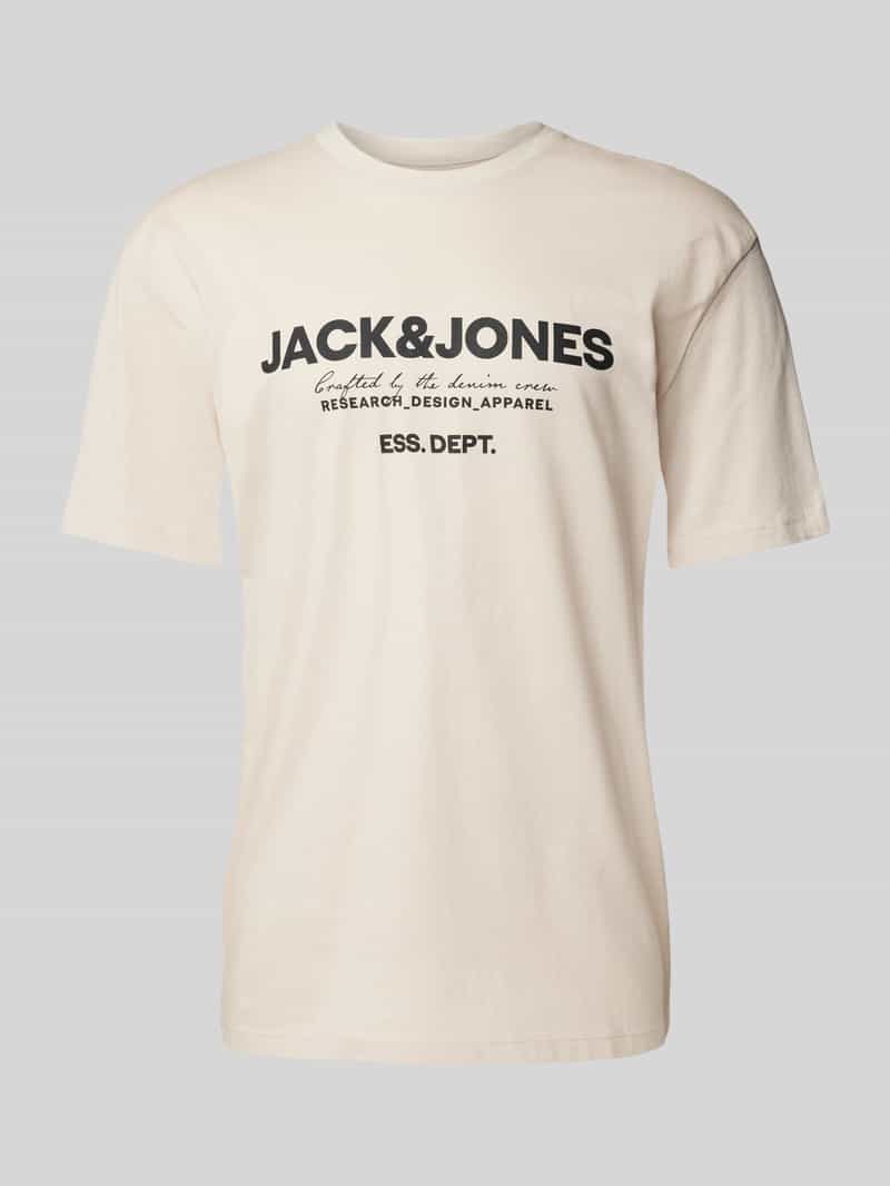 Jack & jones T-shirt met labelprint, model 'GALE'