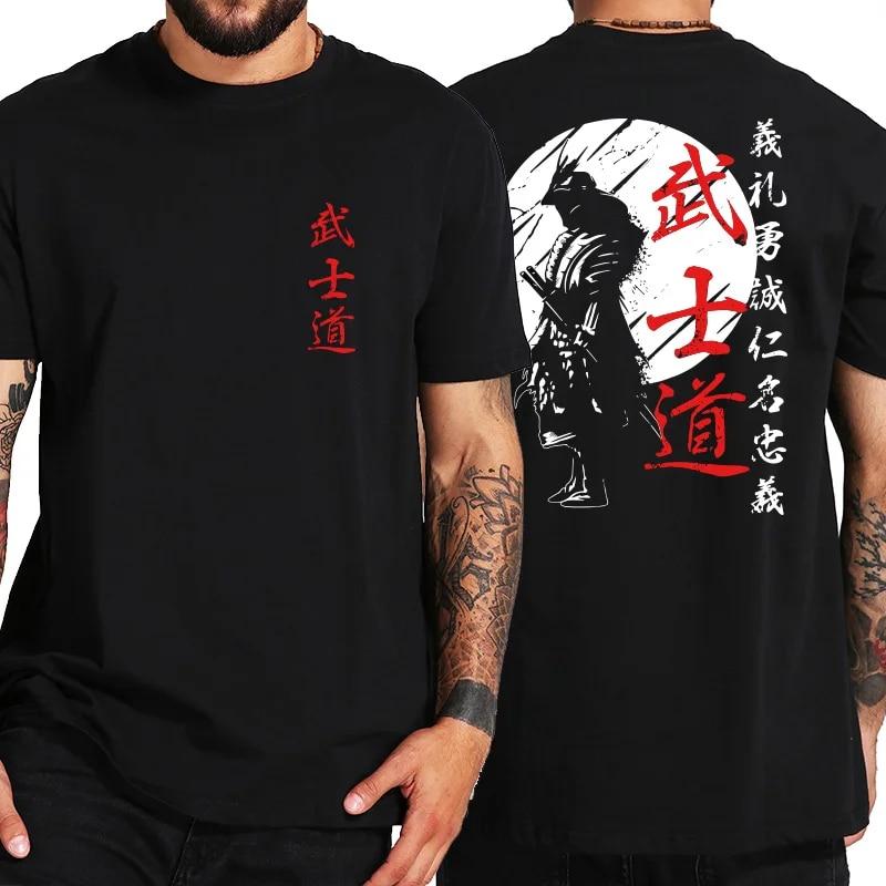 Xr 01 Japan Samurai Spirit 3d Print T Shirts For Men Japanese Style Back Print Loose Oversized Tops T-shirt Bushido Male Gifts Tee