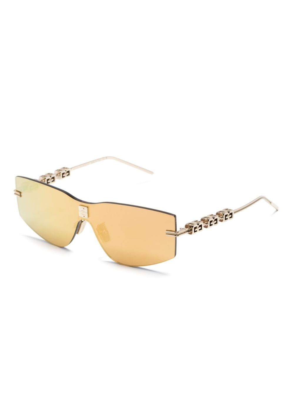 Givenchy 4G zonnebril met rechthoekig montuur - Goud