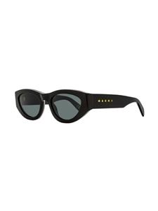 Marni Eyewear Rainbow Mountains zonnebril met cat-eye montuur - Zwart