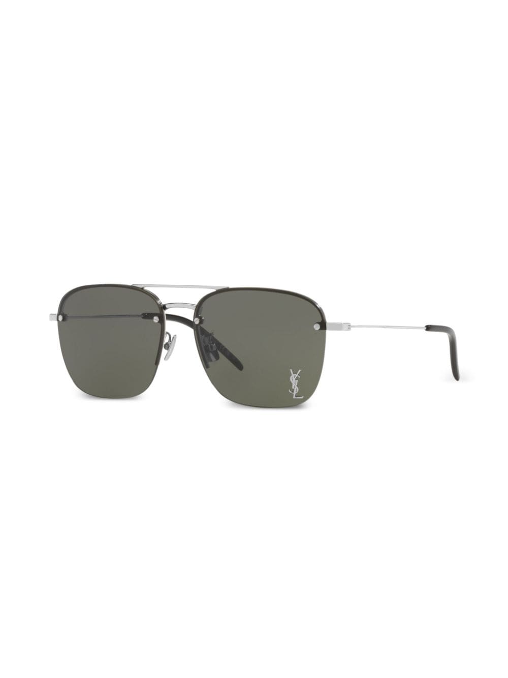 Saint Laurent Eyewear SL 312 M zonnebril met metalen montuur - Zilver