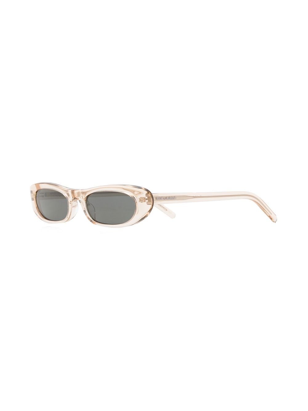 Saint Laurent Eyewear SL 557 zonnebril met ovaal montuur - Beige