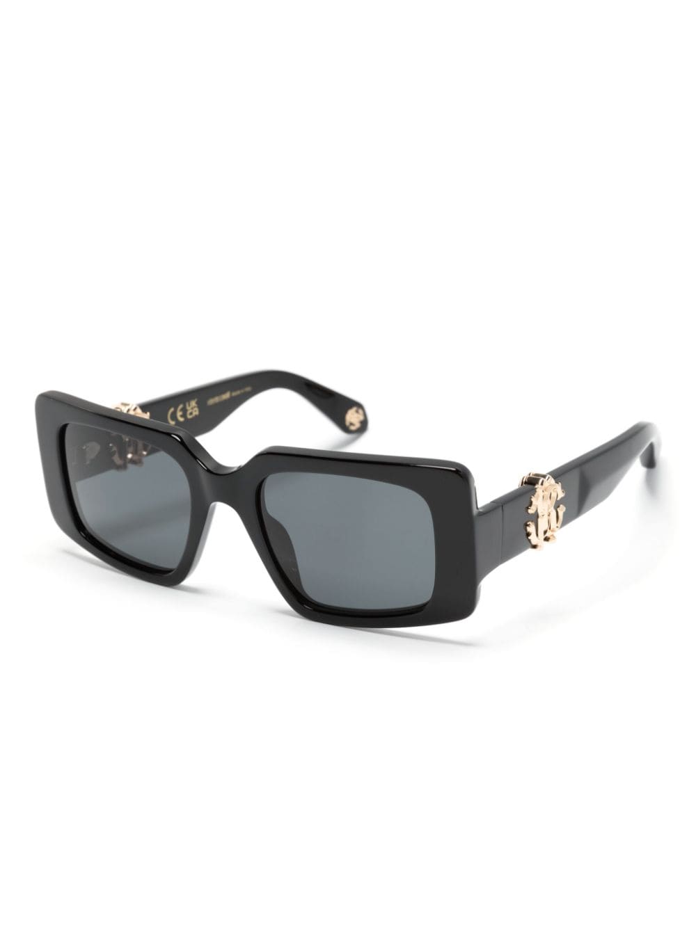 Roberto Cavalli rectangle-frame sunglasses - Zwart