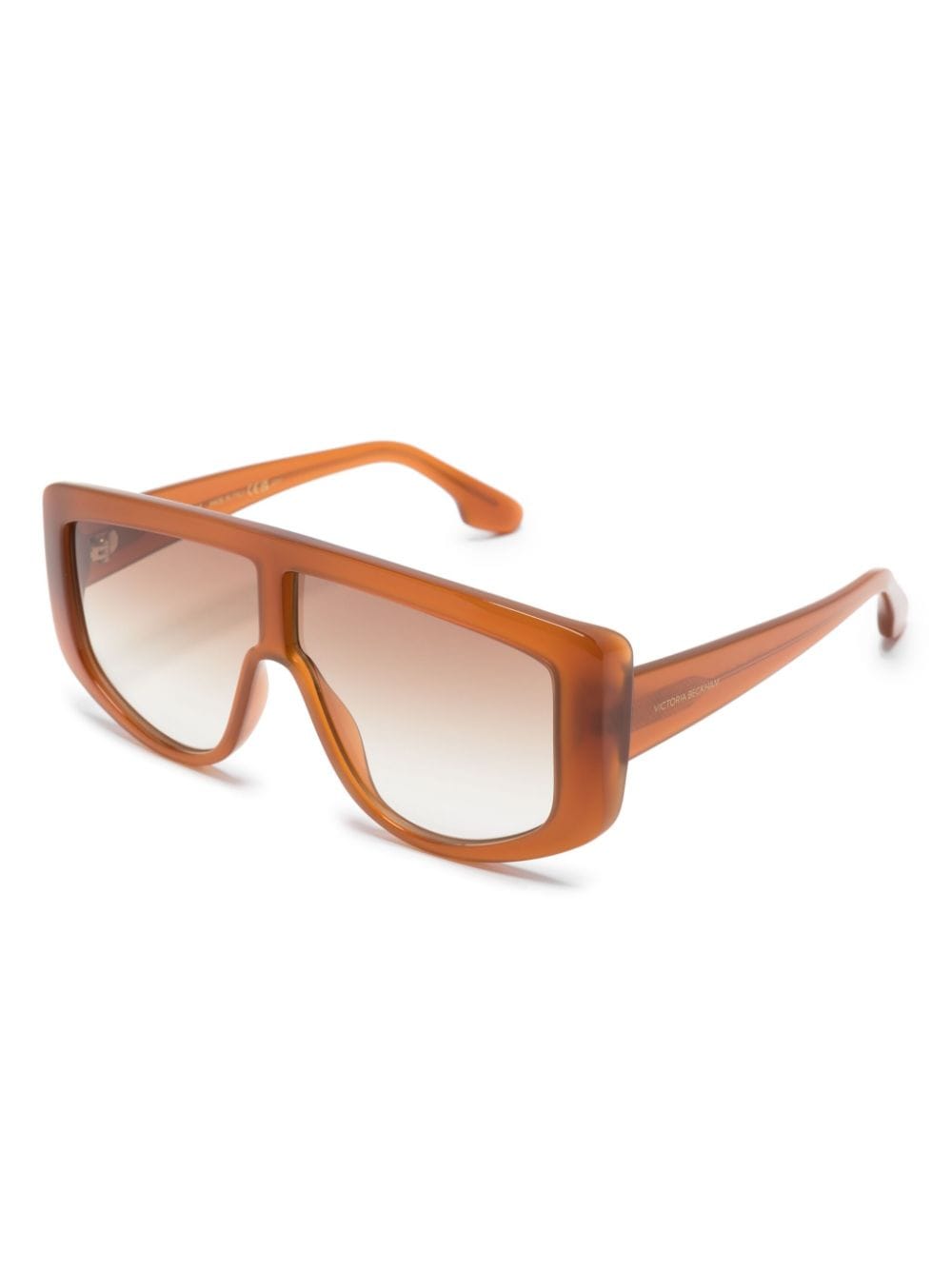 Victoria Beckham Visor pilot-frame sunglasses - Bruin