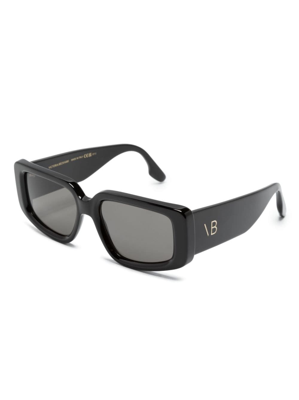 Victoria Beckham rectangle-frame sunglasses - Zwart