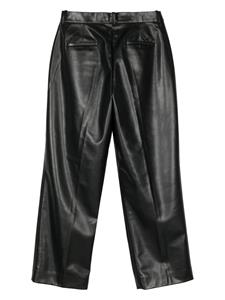 Calvin Klein pleated straight-leg trousers - Zwart