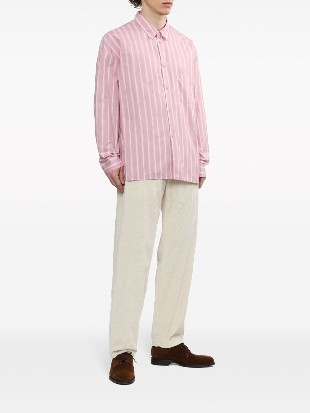 A Kind of Guise Gusto striped cotton shirt - Roze