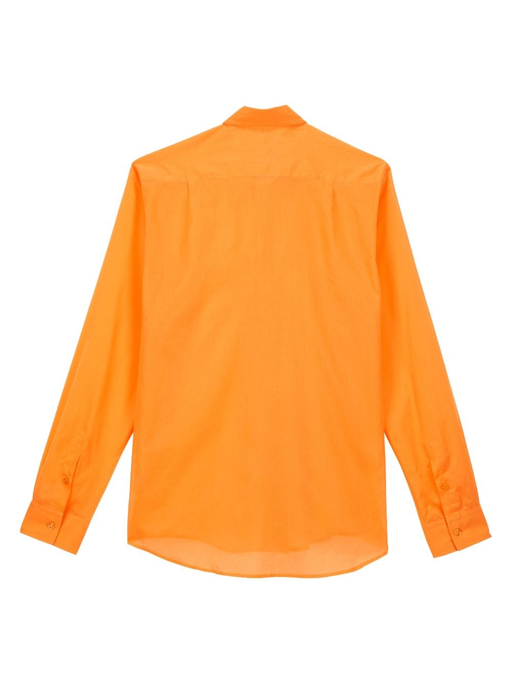Vilebrequin Caracal Turtle-embroidered voile shirt - Oranje