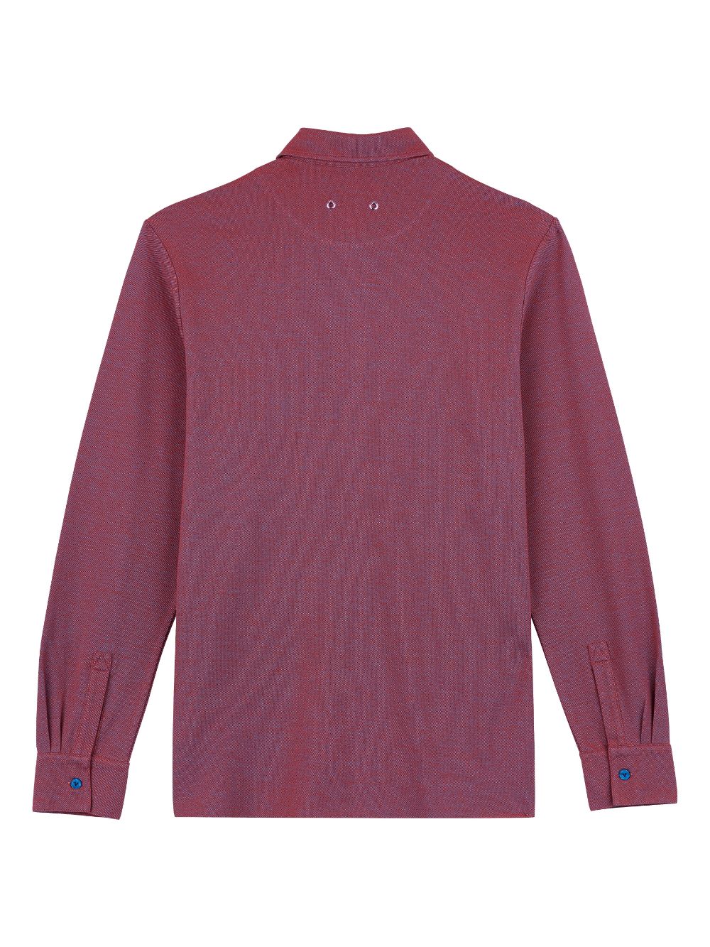 Vilebrequin Calandre Turtle-embroidered piqué shirt - Rood