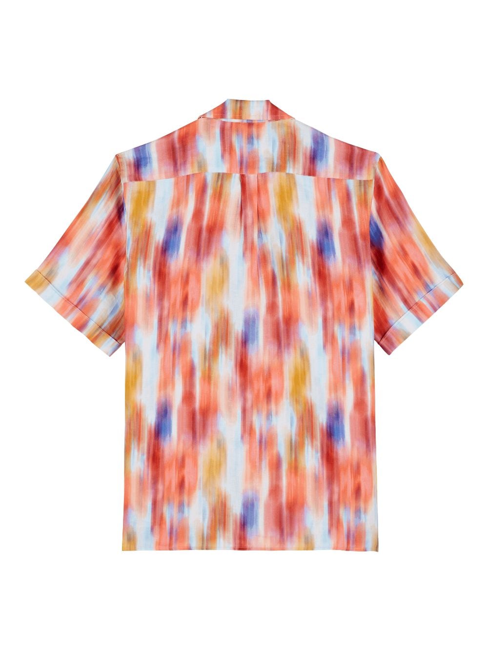 Vilebrequin Charli ikat-print linen shirt - Oranje