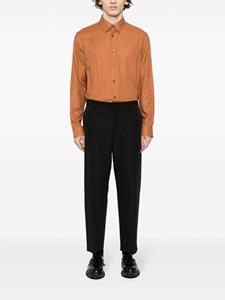 Paul Smith Katoenen popeline button-up overhemd - Bruin