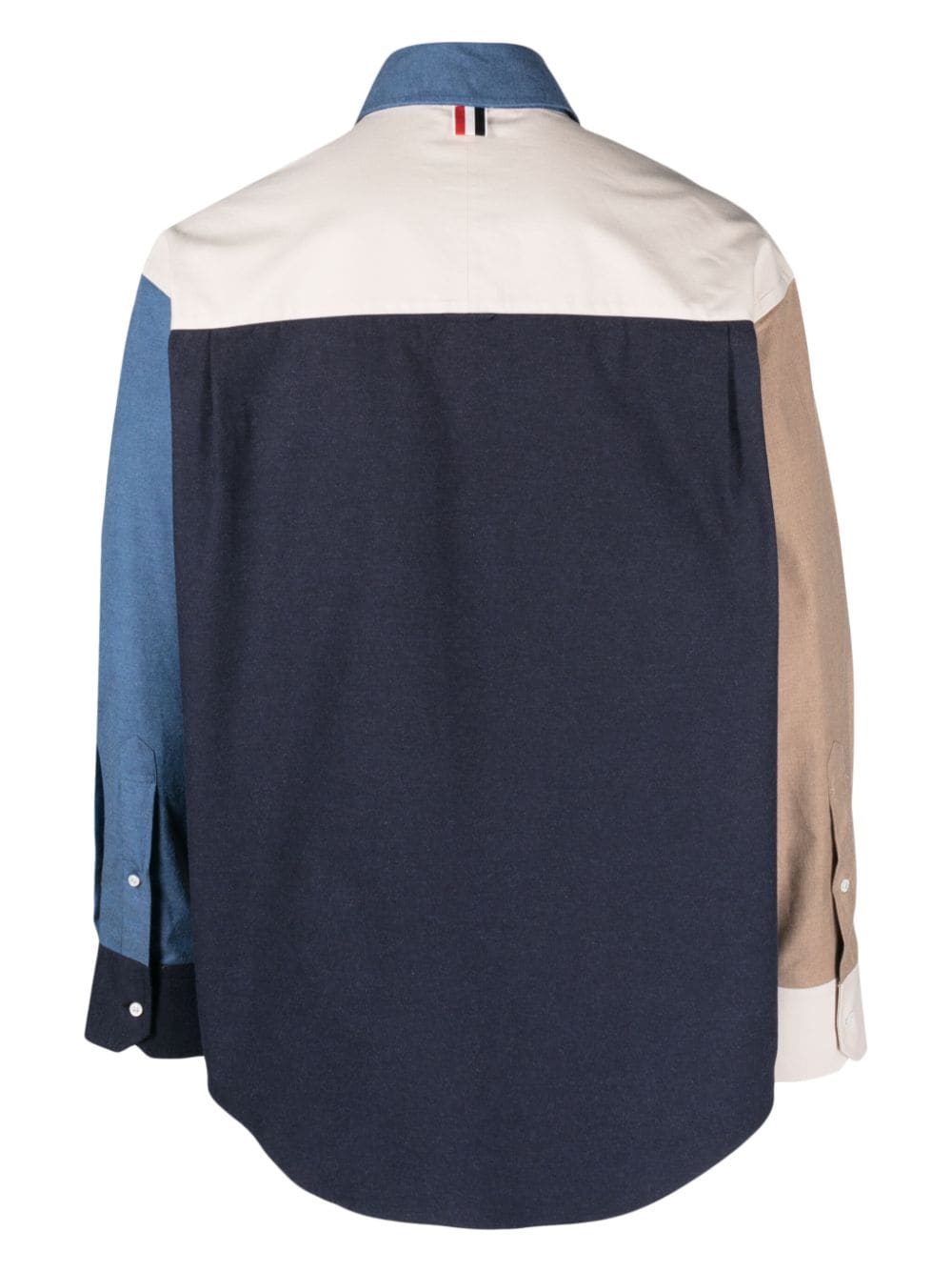 Thom Browne Overhemd met patchwork - Beige