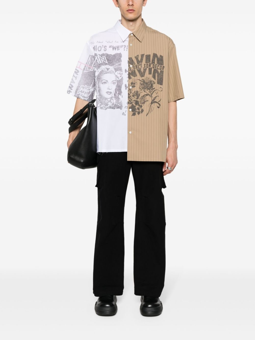 Lanvin x Future asymmetrisch overhemd - Wit