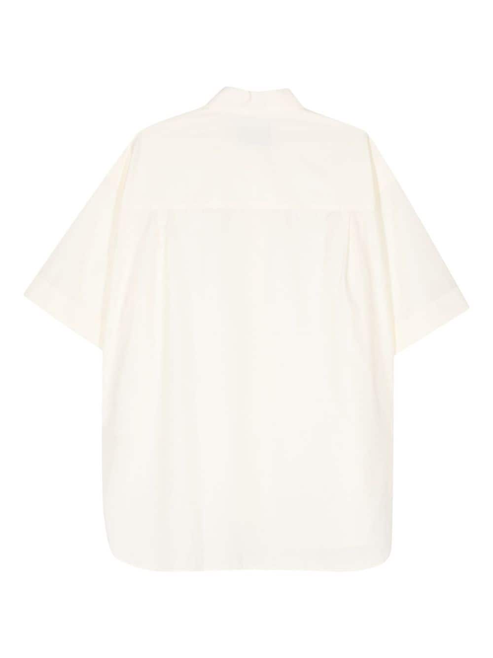 Studio Nicholson poplin short-sleeved shirt - Geel
