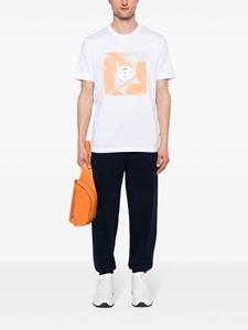 BOSS logo-print cotton T-shirt - Wit