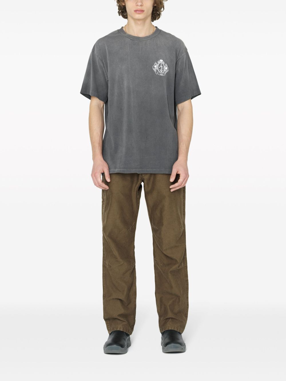 John Elliott Dinghy cotton T-shirt - Grijs