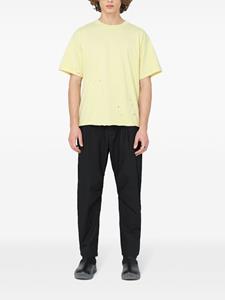 John Elliott Odeon distressed-effect cotton T-shirt - Geel