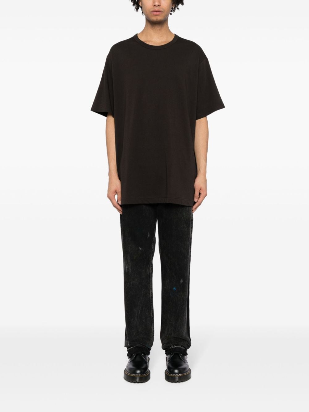 Yohji Yamamoto cotton-jersey T-shirt - Bruin