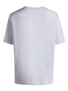 Bally logo-embroidered cotton T-shirt - Wit