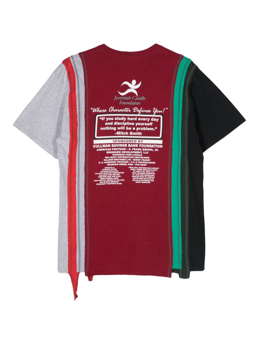Needles T-shirt met gelaagd effect - Rood