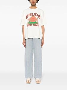 RHUDE Katoenen T-shirt - Beige