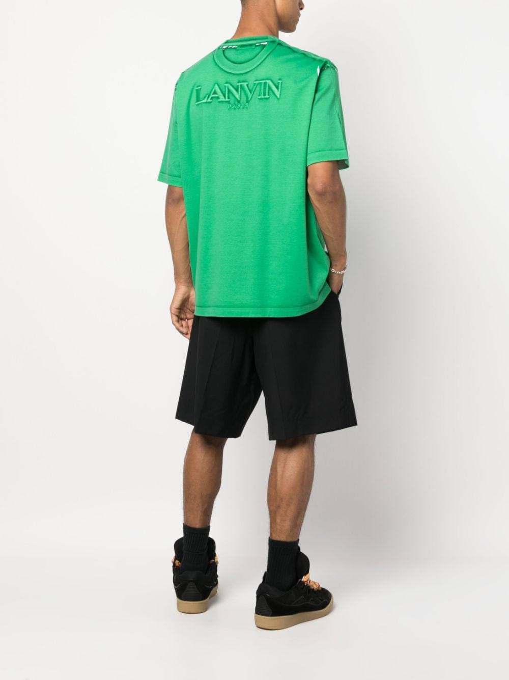 Lanvin Geverfd overhemd - Groen
