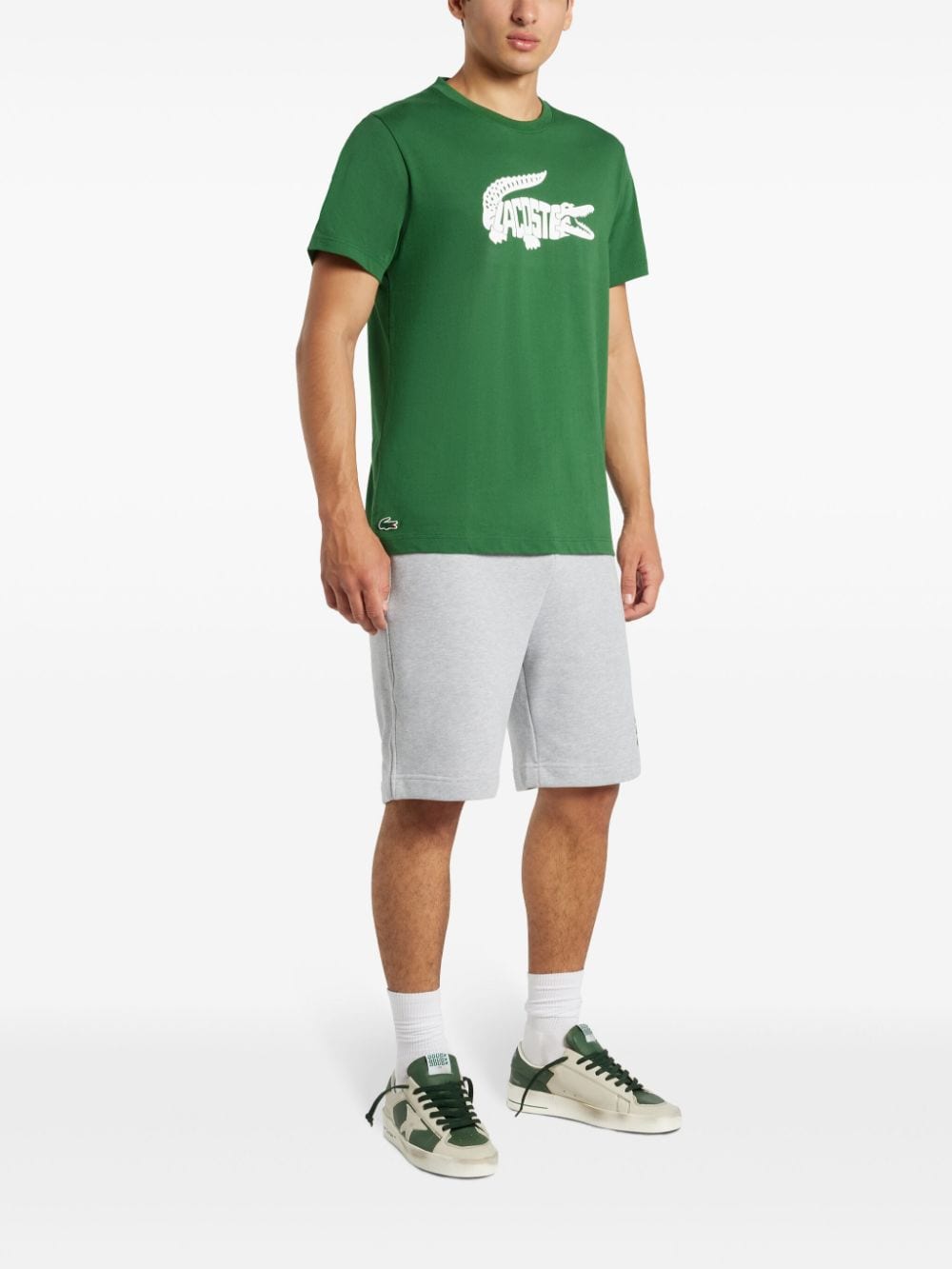 Lacoste logo-print T-shirt - Groen