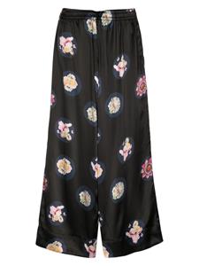 Cynthia Rowley Moonlit Petal silk pyjama trousers - Zwart