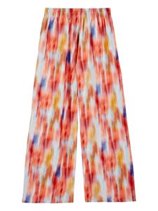 Vilebrequin Ikat-print silk-cotton trousers - Oranje