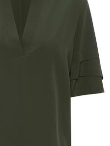 FRAME recycled polyester ruffled blouse - Groen