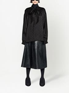 Balenciaga Blouse met strik - Zwart