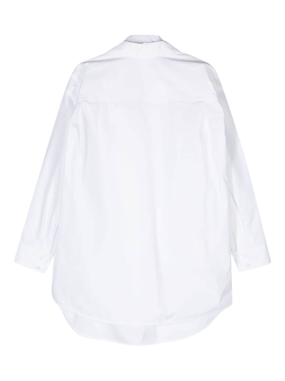 Jil Sander layered cotton shirt - Wit