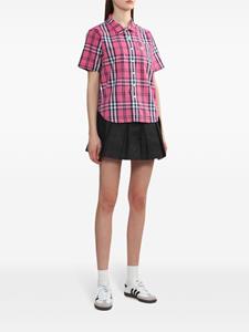 CHOCOOLATE logo-embroidered checked shirt - Roze